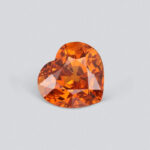 2.15 ct vivid orange heart-shaped spessartine