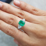 1.73 ct vivid green emerald