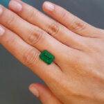 1.73 ct vivid green emerald