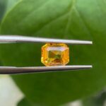 1.30 ct Vivid Yellow Sapphire Radiant Cut from Sri Lanka